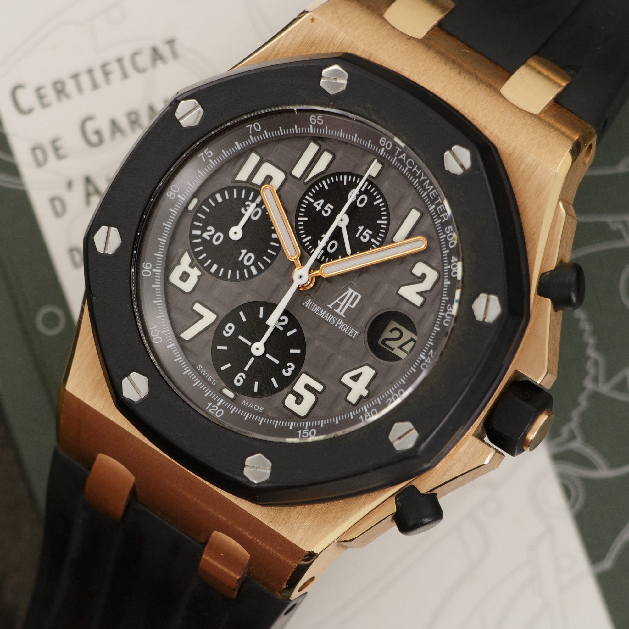 Audemars Piguet - Audemars Piguet Rose Gold Royal Oak Offshore Rubberclad Watch Ref. 25940 - The Keystone Watches