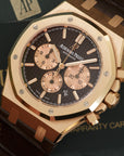 Audemars Piguet - Audemars Piguet Rose Gold Royal Oak Chrono Watch Ref. 26331 - The Keystone Watches