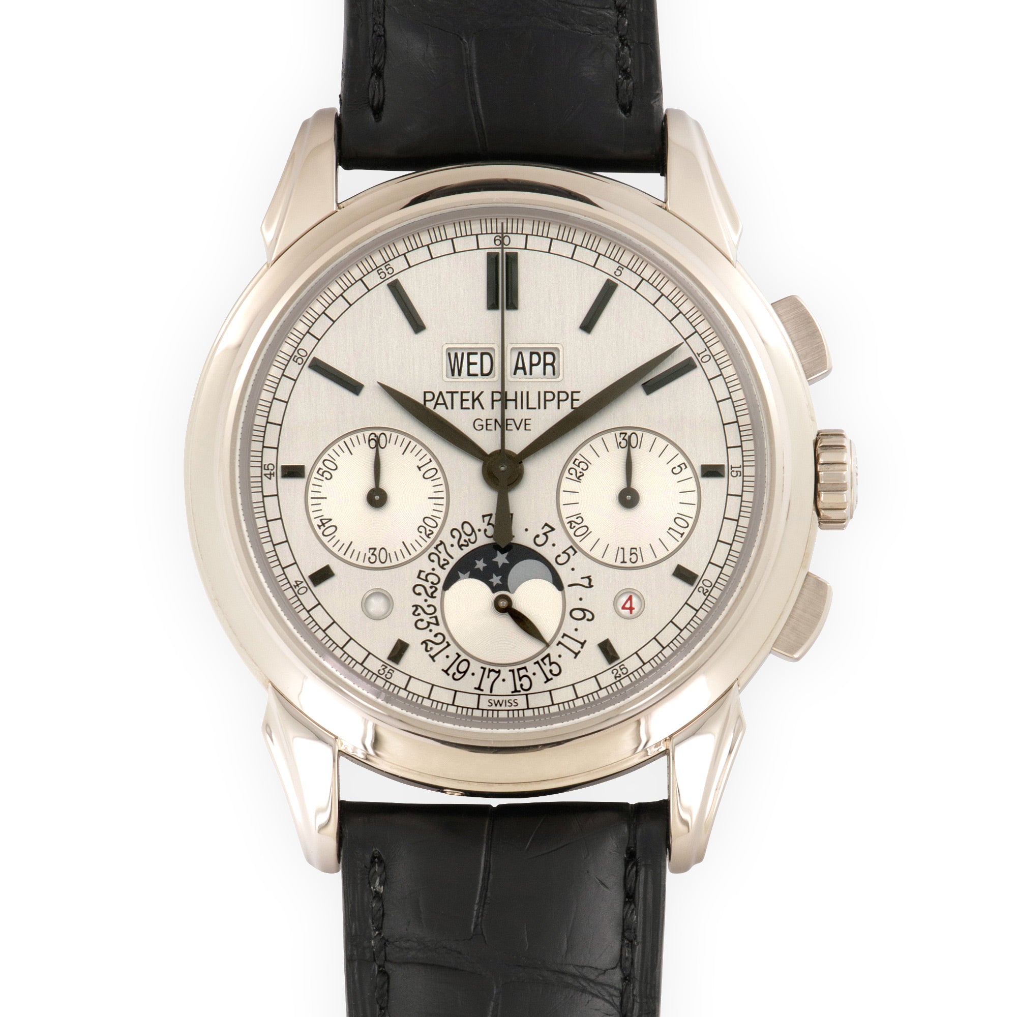 Patek Philippe White Gold Perpetual Calendar Chronograph Watch 5270