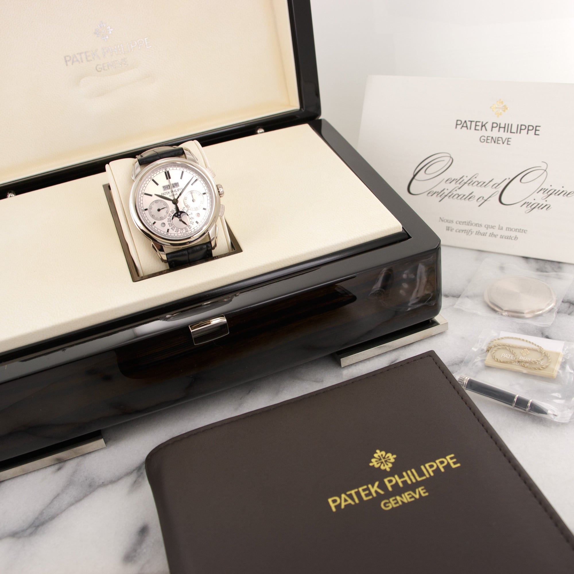 Patek Philippe - Patek Philippe White Gold Perpetual Calendar Chronograph Watch Ref. 5270 - The Keystone Watches