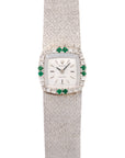 Rolex - Rolex White Gold Precision Diamond & Emerald Watch Ref. 2628 - The Keystone Watches