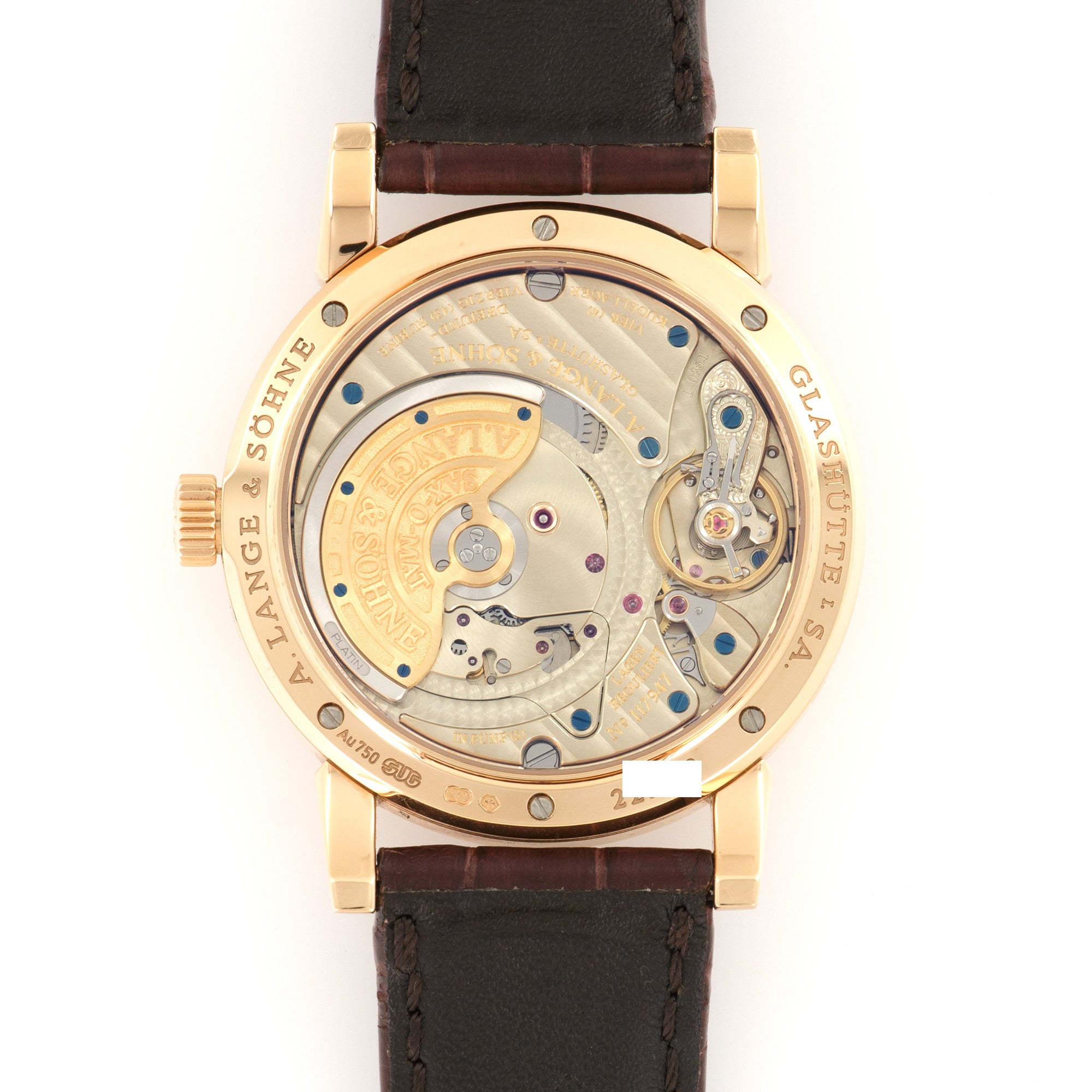 A. Lange & Sohne - A.Lange & Sohne Rose Gold Saxonia Annual Calendar Watch Ref. 330.032 - The Keystone Watches