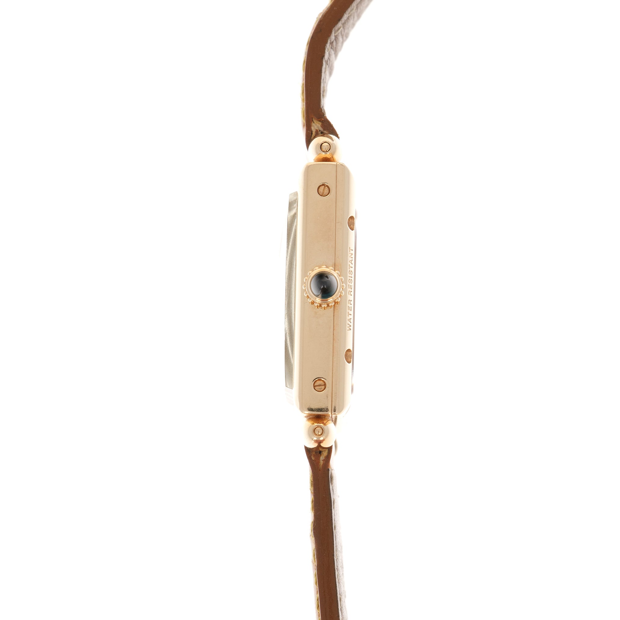 Cartier - Cartier Yellow Gold Manual Tank Obus Watch with Display Caseback - The Keystone Watches