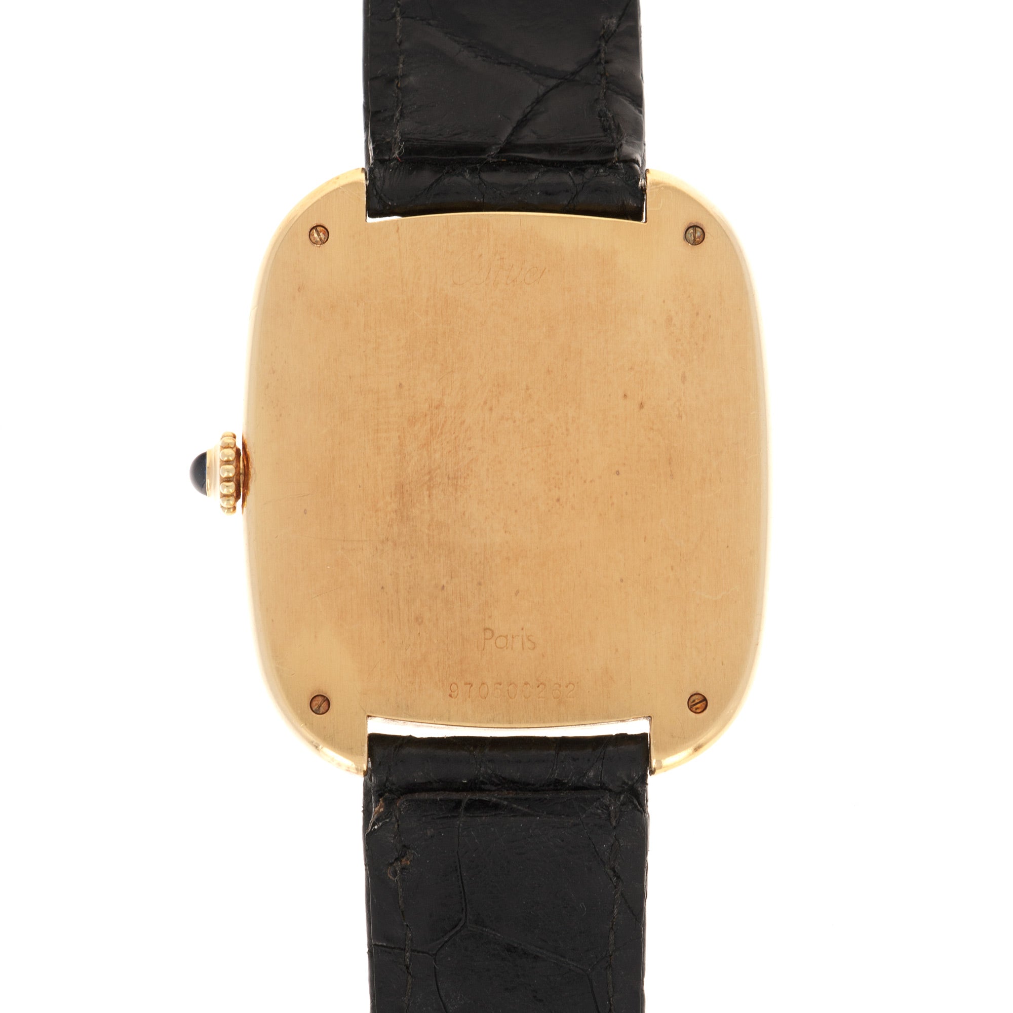 Cartier - Cartier Yellow Gold Jumbo TV Shaped Watch - The Keystone Watches