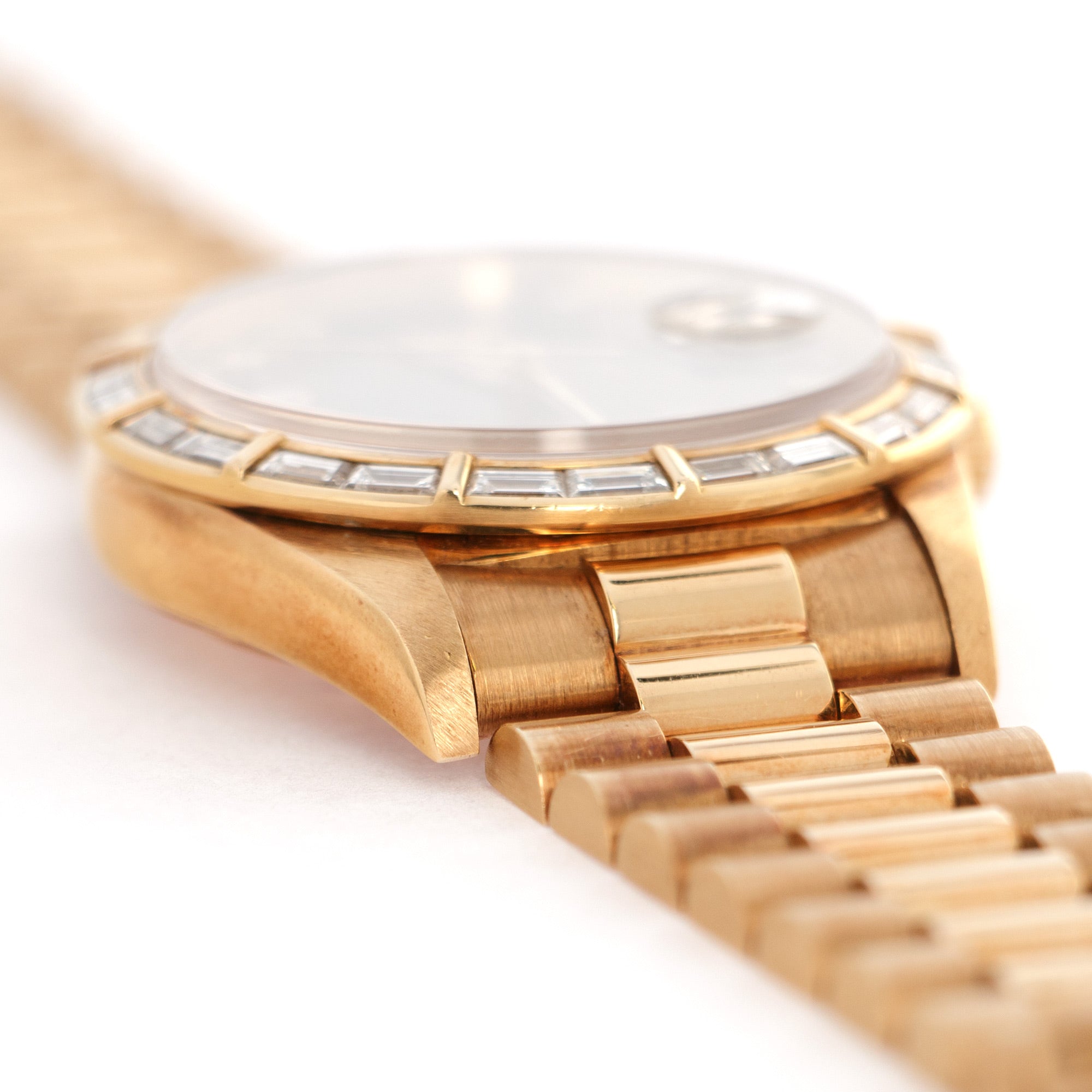 Rolex - Rolex Yellow Gold Day-Date, Ref. 18368 with Original Baguette Diamonds - The Keystone Watches