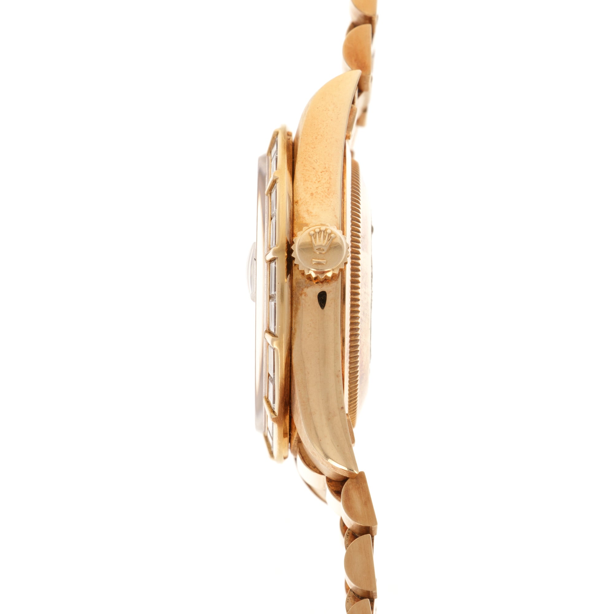 Rolex - Rolex Yellow Gold Day-Date, Ref. 18368 with Original Baguette Diamonds - The Keystone Watches