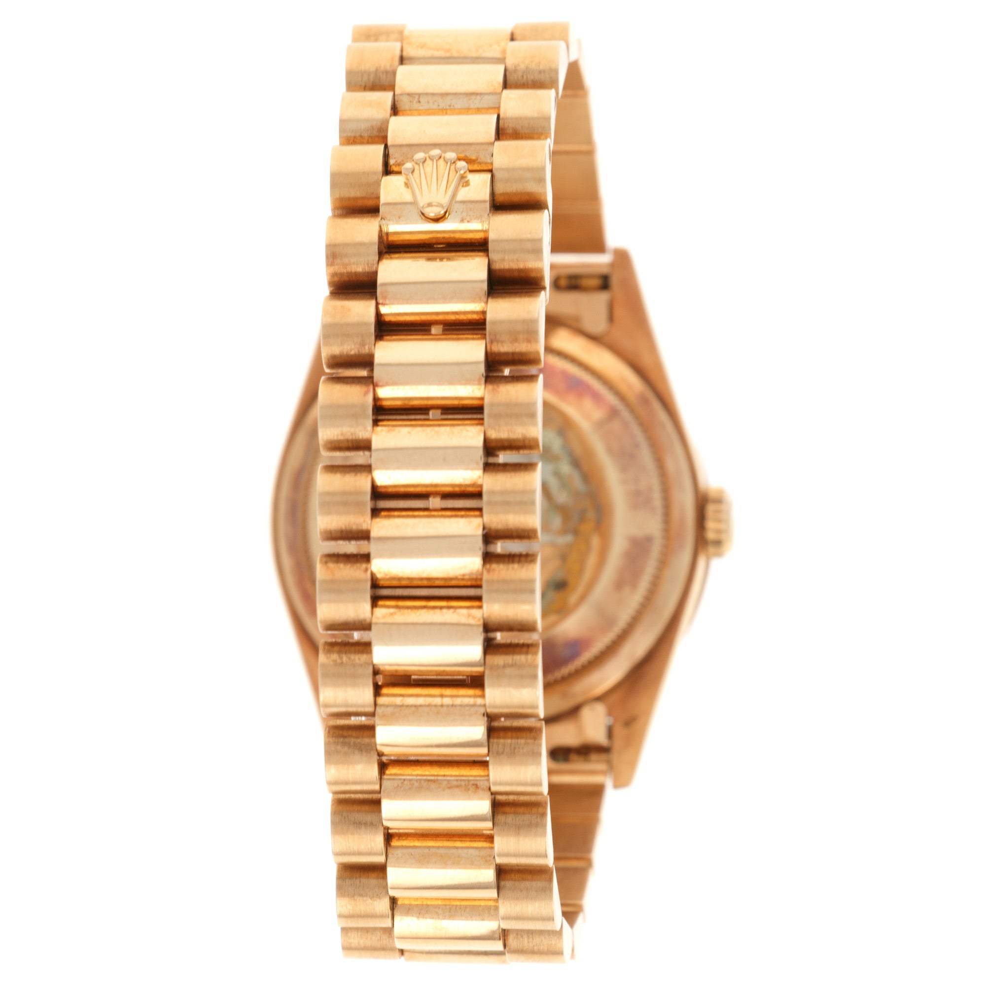 Rolex - Rolex Yellow Gold Day-Date, Ref. 18368 with Original Baguette Diamonds - The Keystone Watches