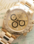 Rolex - Rolex Yellow Gold Cosmograph Daytona Zenith Diamond Watch Ref. 16528, with Original Papers - The Keystone Watches