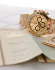 Rolex - Rolex Yellow Gold Cosmograph Daytona Zenith Diamond Watch Ref. 16528, with Original Papers - The Keystone Watches