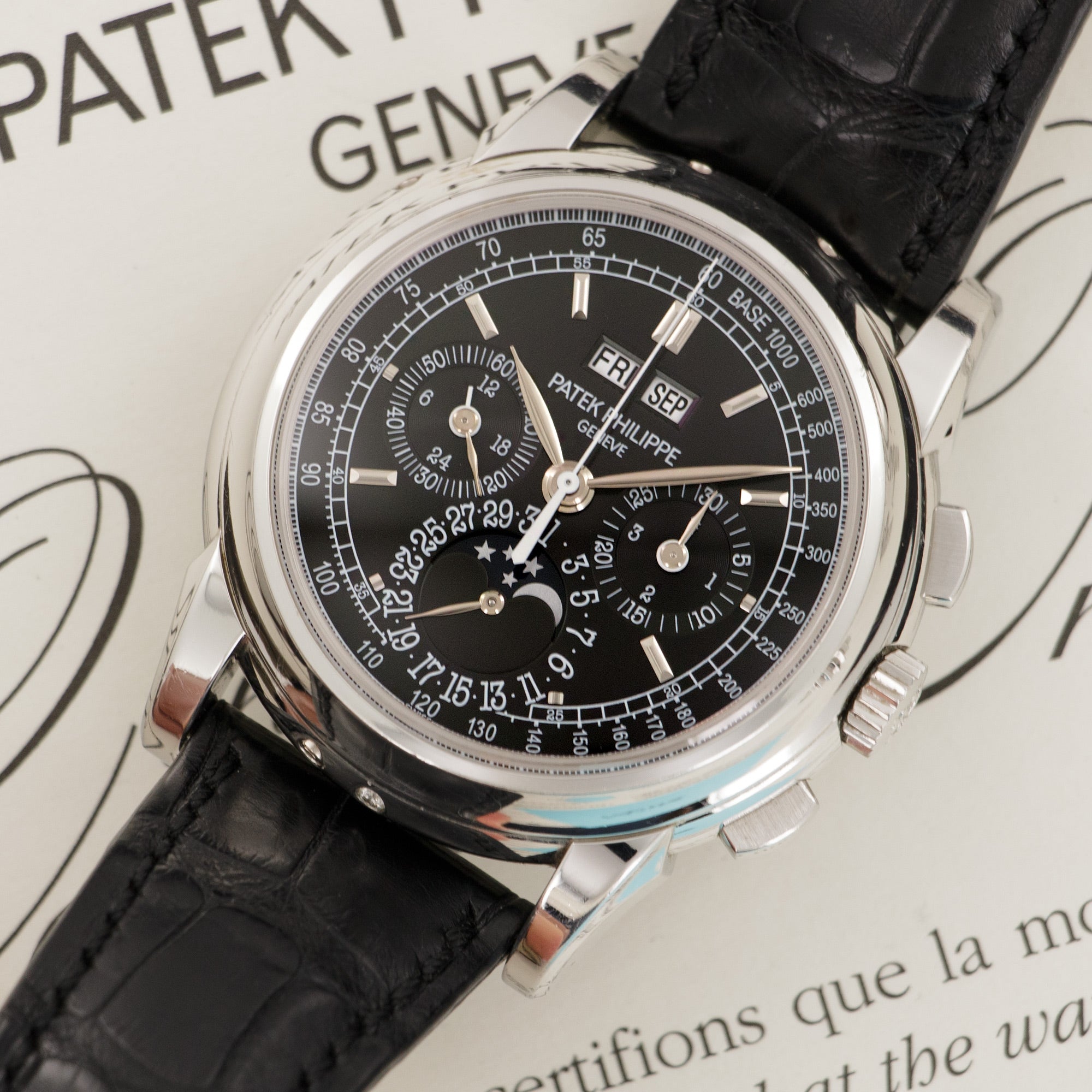 Patek Philippe - Patek Philippe Platinum Perpetual Calendar Chronograph Watch Ref. 5970 - The Keystone Watches