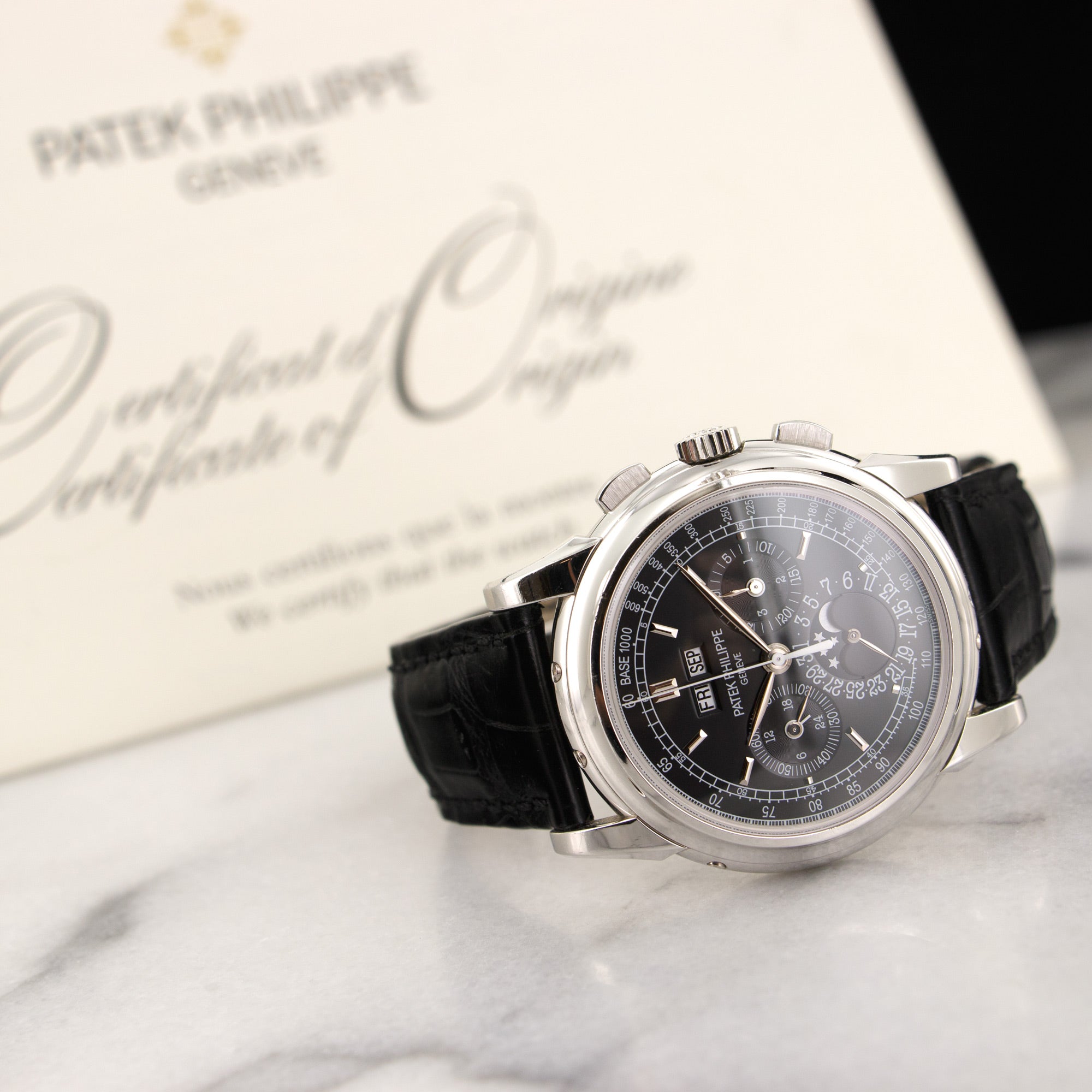 Patek Philippe - Patek Philippe Platinum Perpetual Calendar Chronograph Watch Ref. 5970 - The Keystone Watches