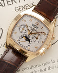 Patek Philippe - Patek Philippe Yellow Gold Perpetual Calendar Chrono Watch Ref. 5020 - The Keystone Watches