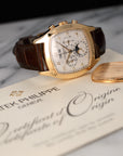 Patek Philippe - Patek Philippe Yellow Gold Perpetual Calendar Chrono Watch Ref. 5020 - The Keystone Watches