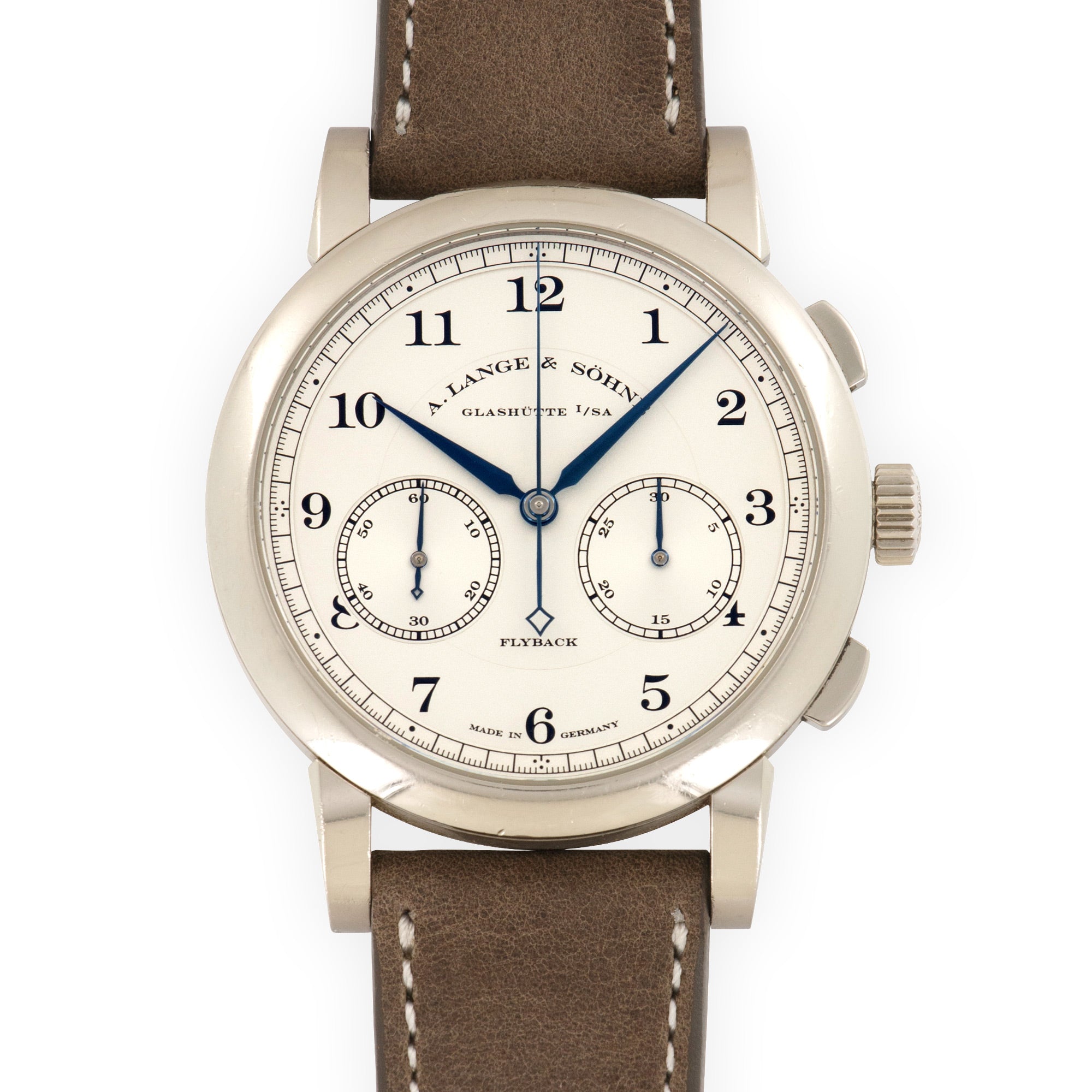 A. Lange & Sohne - A. Lange & Sohne White Gold 1815 Chronograph Watch 402.026 - The Keystone Watches