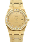 Audemars Piguet - Audemars Piguet Yellow Gold Royal Oak Diamond Watch - The Keystone Watches
