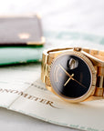 Rolex - Rolex Yellow Gold Day-Date Onyx Dial Watch, with Original Box and Papers - The Keystone Watches