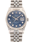 Rolex - Rolex Datejust Sodalite Diamond Watch Ref. 16234, with Original Paper - The Keystone Watches