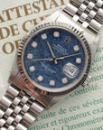 Rolex - Rolex Datejust Sodalite Diamond Watch Ref. 16234, with Original Paper - The Keystone Watches