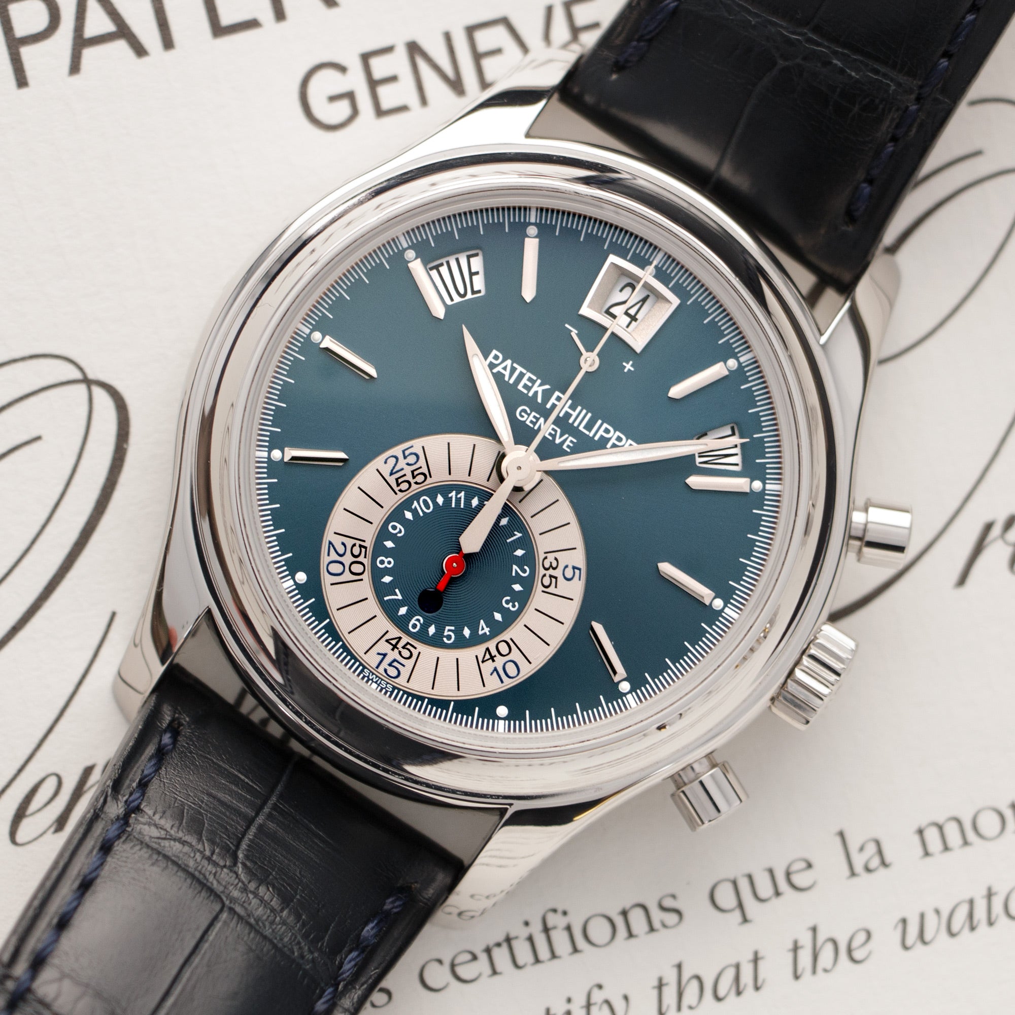 Patek Philippe - Patek Philippe Platinum Annual Calendar Chronograph Watch Ref. 5960 - The Keystone Watches