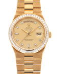 Rolex - Rolex Yellow Gold Day-Date Oysterquartz Diamond Watch Ref. 19058, Delivered to Saudi Arabian Oil Co. - The Keystone Watches