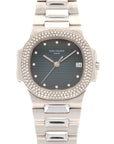 Patek Philippe - Patek Philippe White Gold Nautilus Diamond Watch Ref. 3800 - The Keystone Watches