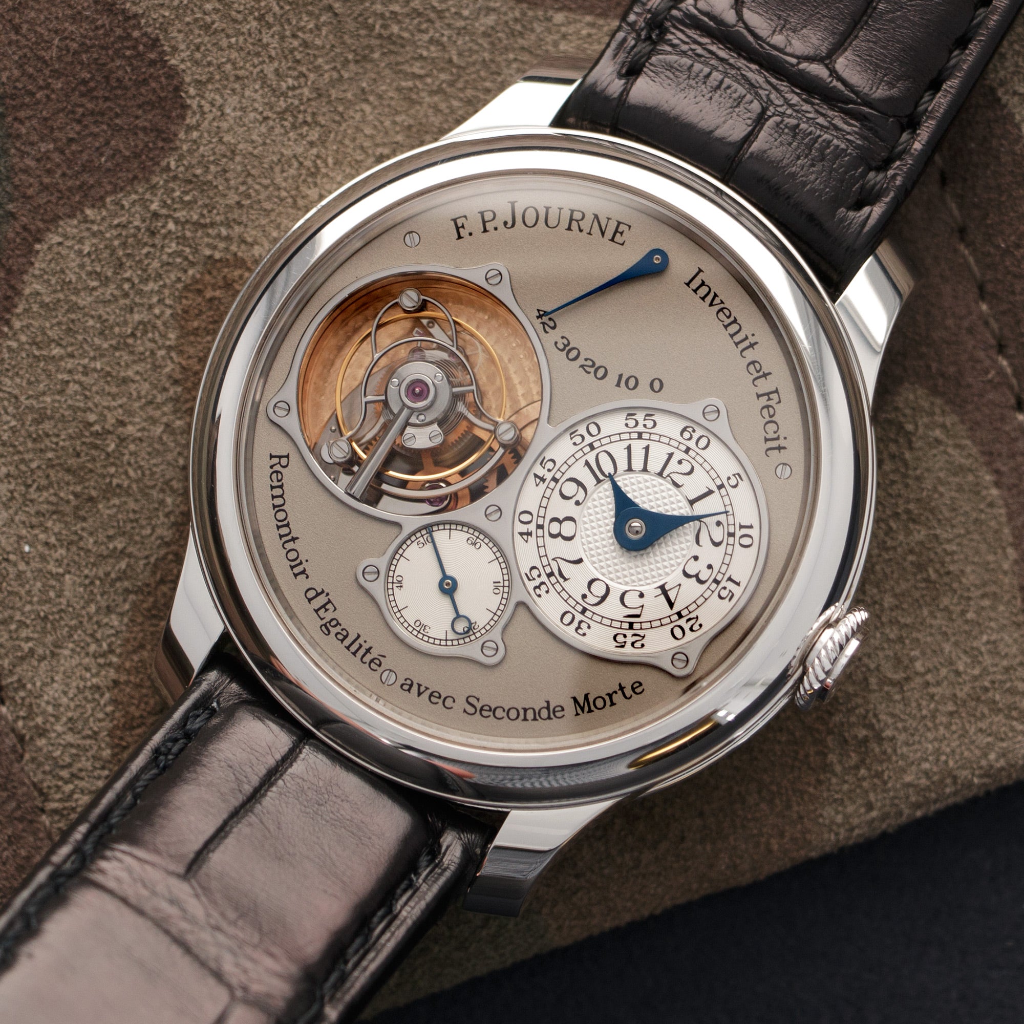 FP Journe - F.P. Journe Platinum Tourbillon Souverain Dead Seconds Watch - The Keystone Watches