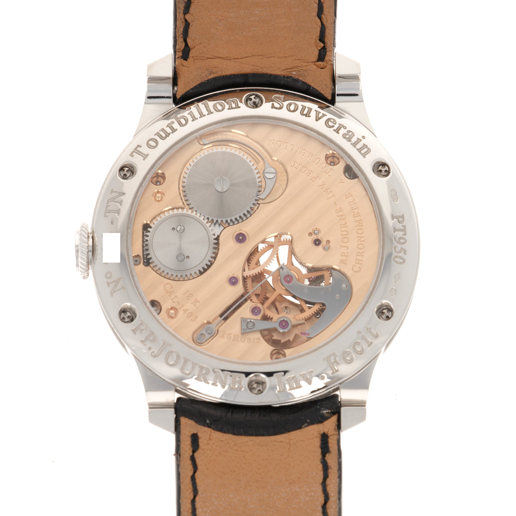 FP Journe - F.P. Journe Platinum Tourbillon Souverain Dead Seconds Watch - The Keystone Watches