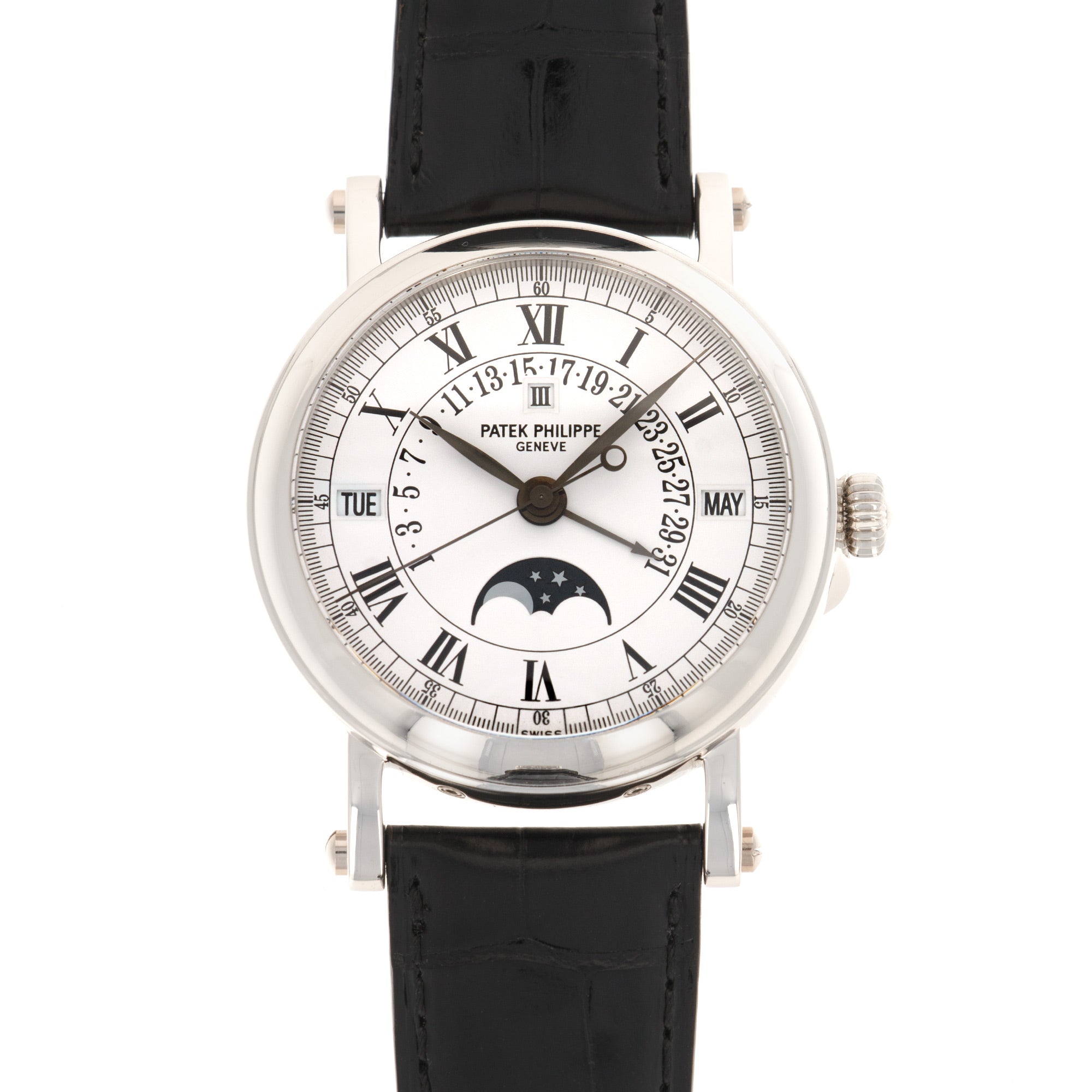 Patek Philippe - Patek Philippe Platinum Perpetual Calendar Retrograde Watch Ref. 5059 - The Keystone Watches