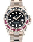 Rolex - Rolex White Gold GMT-Master II Diamond Sapphire Ruby Watch Ref. 116759 - The Keystone Watches
