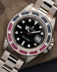 Rolex - Rolex White Gold GMT-Master II Diamond Sapphire Ruby Watch Ref. 116759 - The Keystone Watches