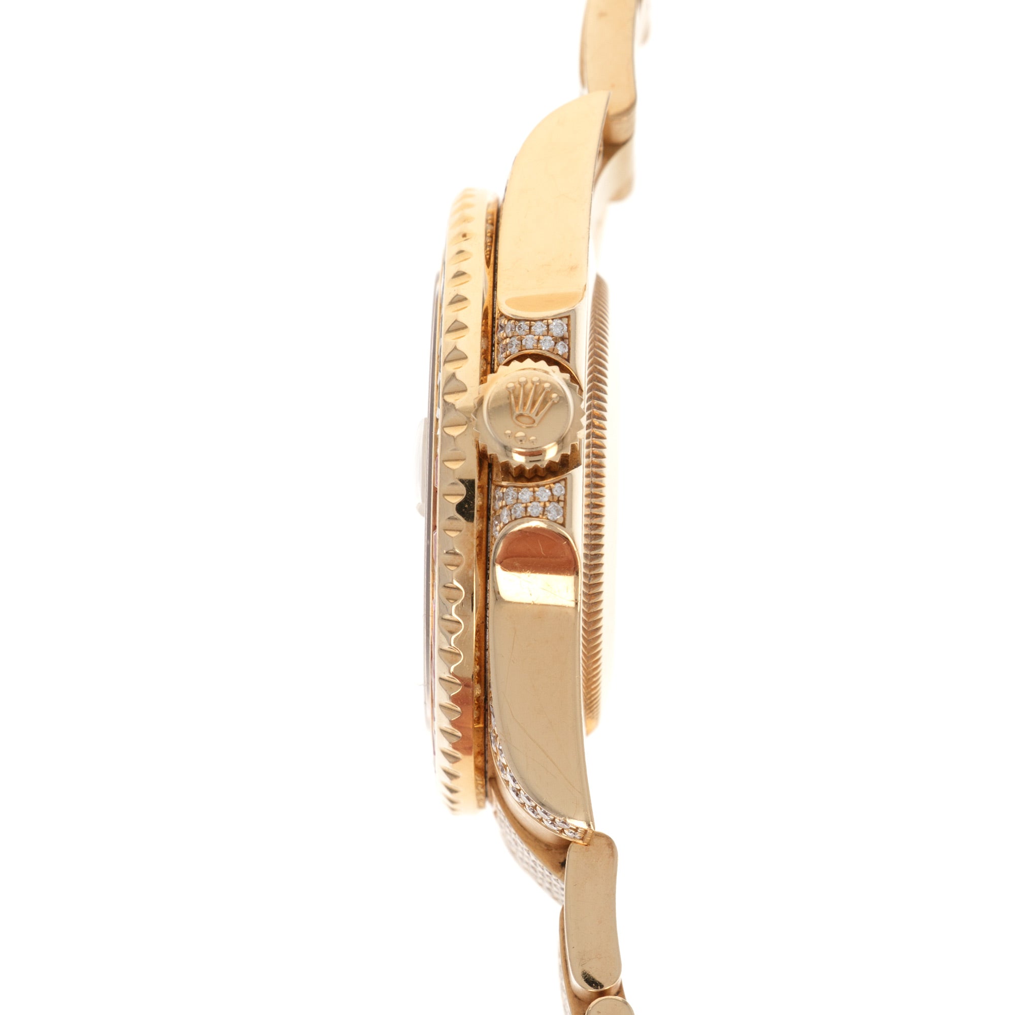 Rolex - Rolex Yellow Gold GMT-Master II Diamond Sapphire Ruby Watch Ref. 116758 - The Keystone Watches