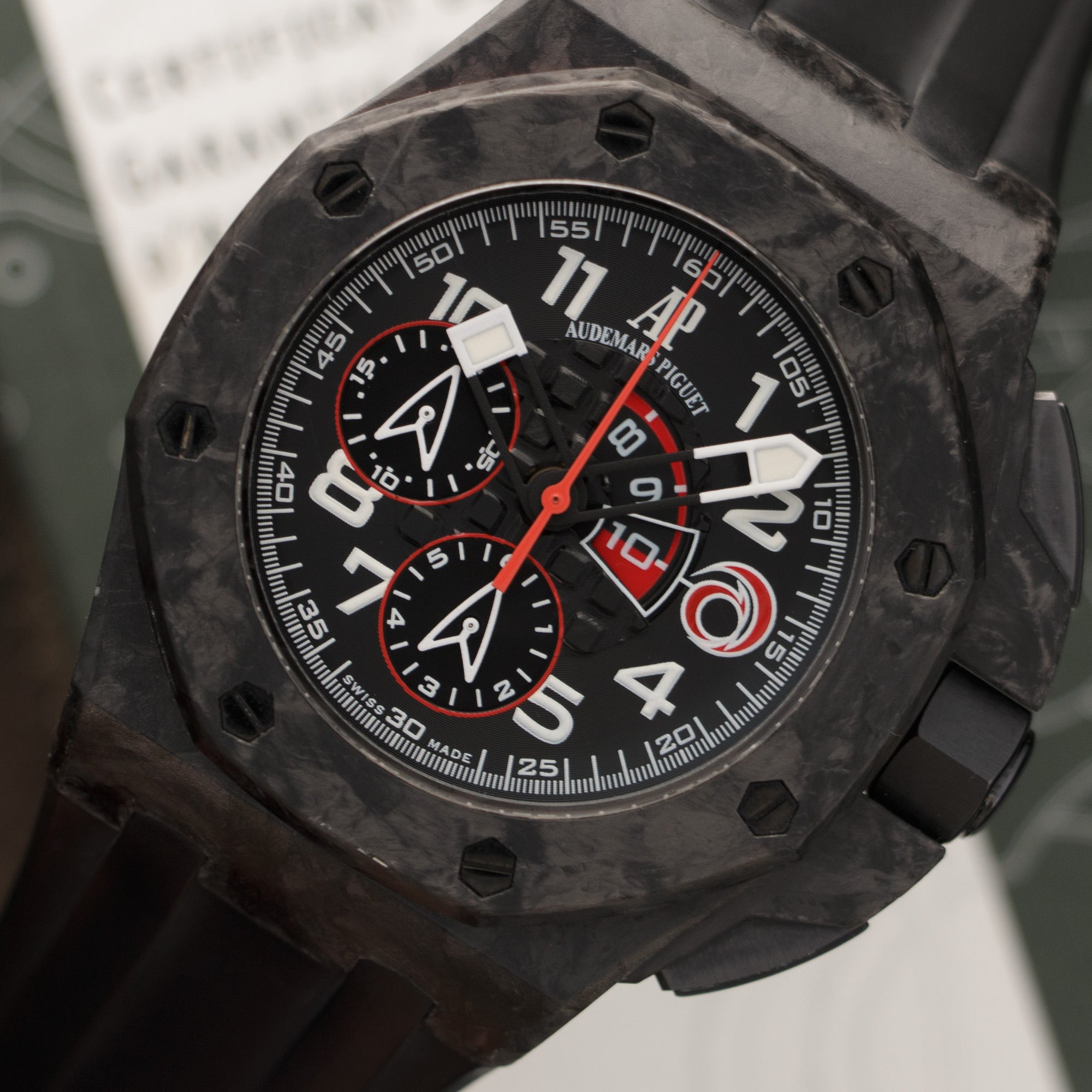 Audemars Piguet - Audemars Piguet Carbon Fiber Royal Oak Offshore Alinghi Watch - The Keystone Watches