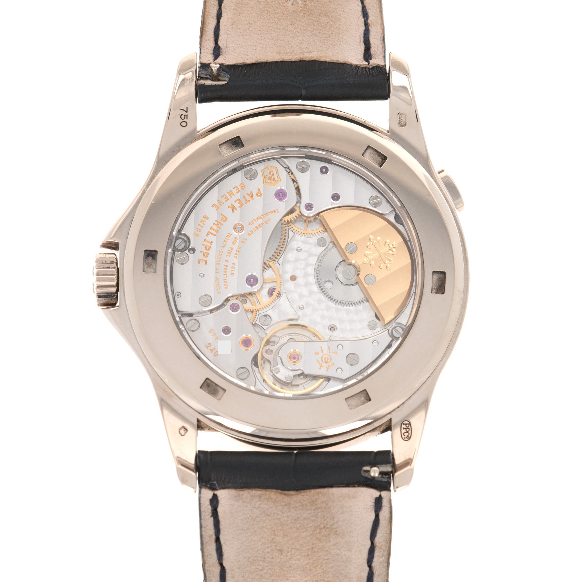 Patek Philippe - Patek Philippe White Gold World Time Watch Ref. 5130, Retailed by Tiffany & Co. - The Keystone Watches