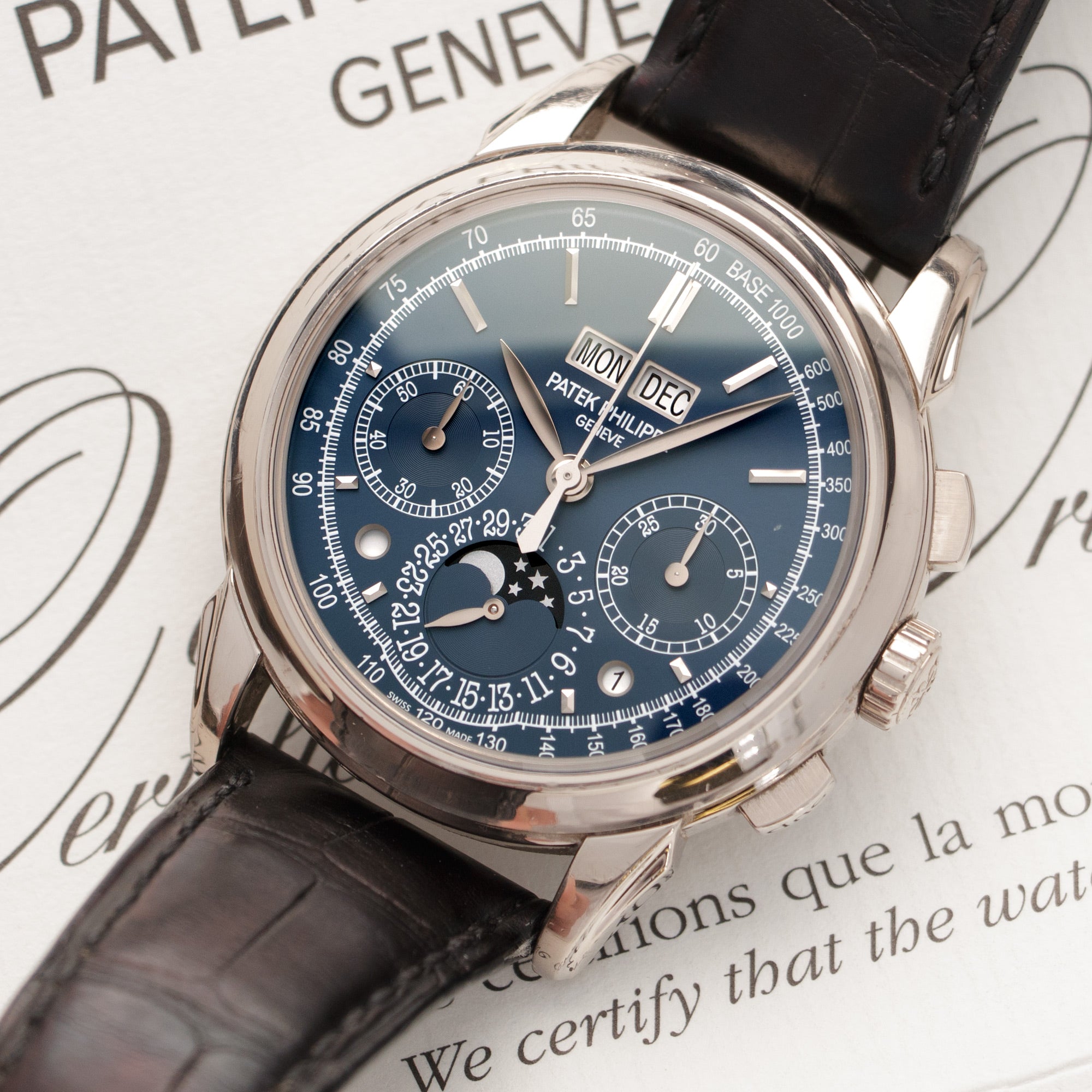 Patek Philippe - Patek Philippe White Gold Perpetual Calendar Chronograph Watch Ref. 5270 - The Keystone Watches