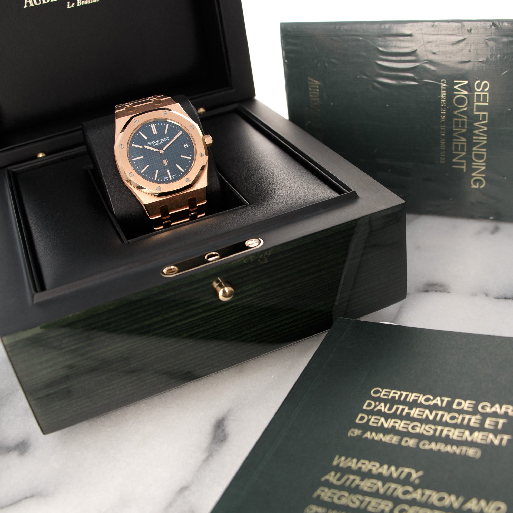 Audemars Piguet - Audemars Piguet Rose Gold Royal Oak Ultra-Thin Watch Ref. 15202 - The Keystone Watches