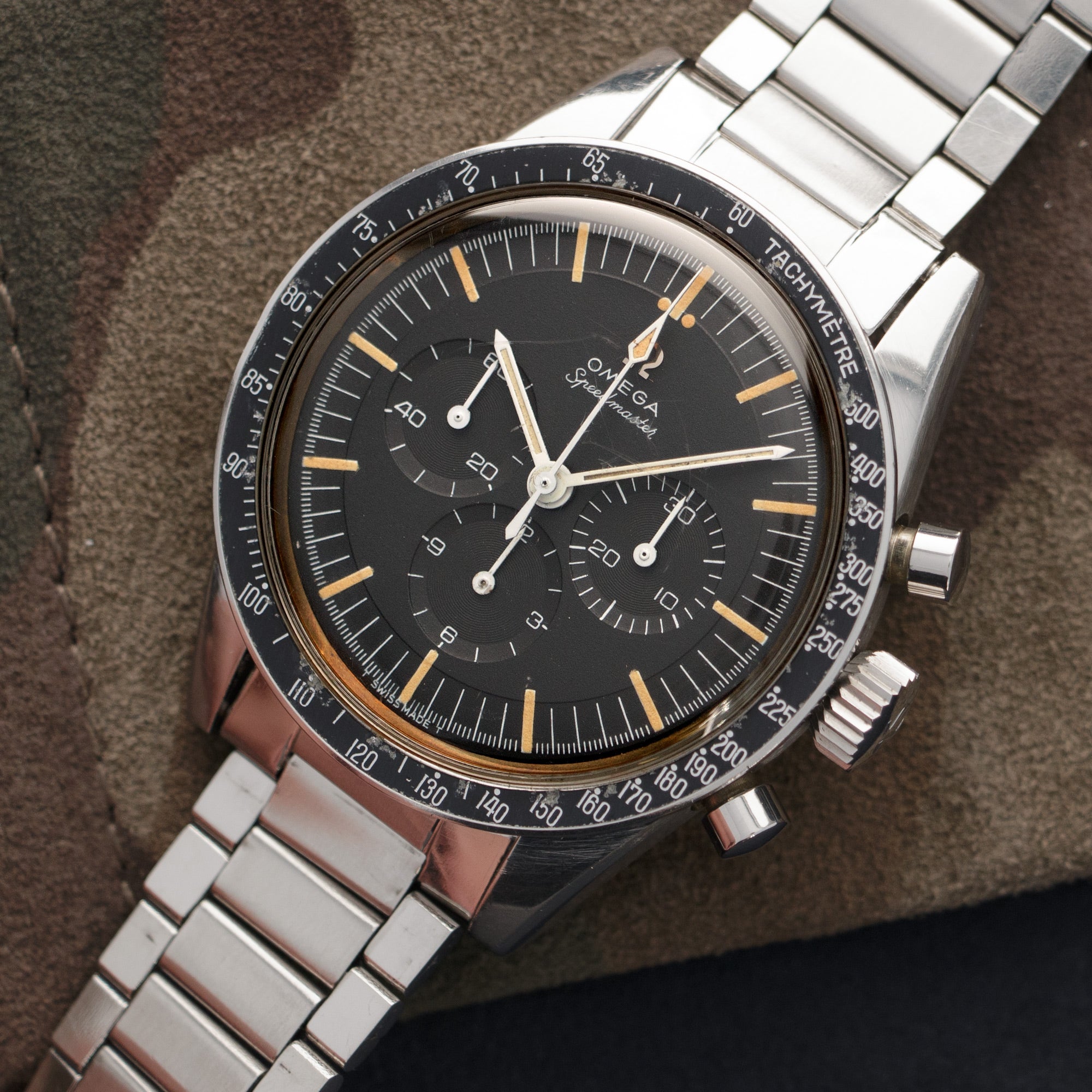 Omega - Omega Speedmaster Chronograph Ed White Watch Ref. 105.003 - The Keystone Watches