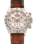 Rolex - Rolex White Gold Cosmograph Daytona MOP Diamond Watch Ref. 16519 - The Keystone Watches