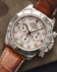 Rolex - Rolex White Gold Cosmograph Daytona MOP Diamond Watch Ref. 16519 - The Keystone Watches
