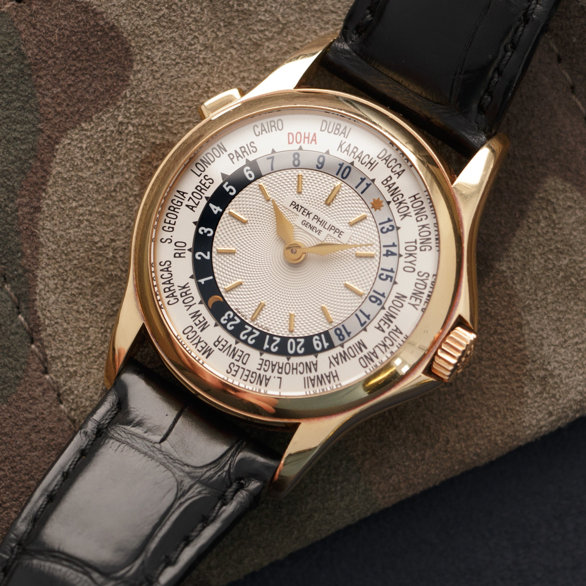 Patek Philippe - Patek Philippe Yellow Gold World Time Watch Ref. 5110, Made for Doha, Qatar - The Keystone Watches