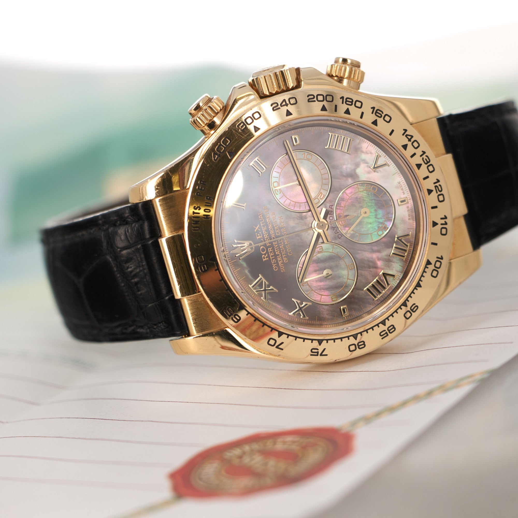 Rolex - Rolex Yellow Gold Cosmograph Daytona Mother of Pearl Watch Ref. 116518 - The Keystone Watches