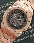 Audemars Piguet - Audemars Piguet Rose Gold Royal Oak Openworked Skeleton Watch Ref. 15204 - The Keystone Watches