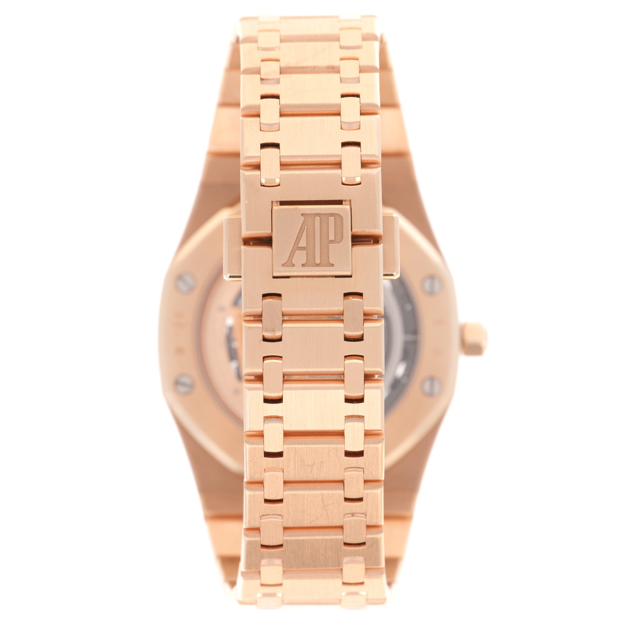 Audemars Piguet - Audemars Piguet Rose Gold Royal Oak Openworked Skeleton Watch Ref. 15204 - The Keystone Watches