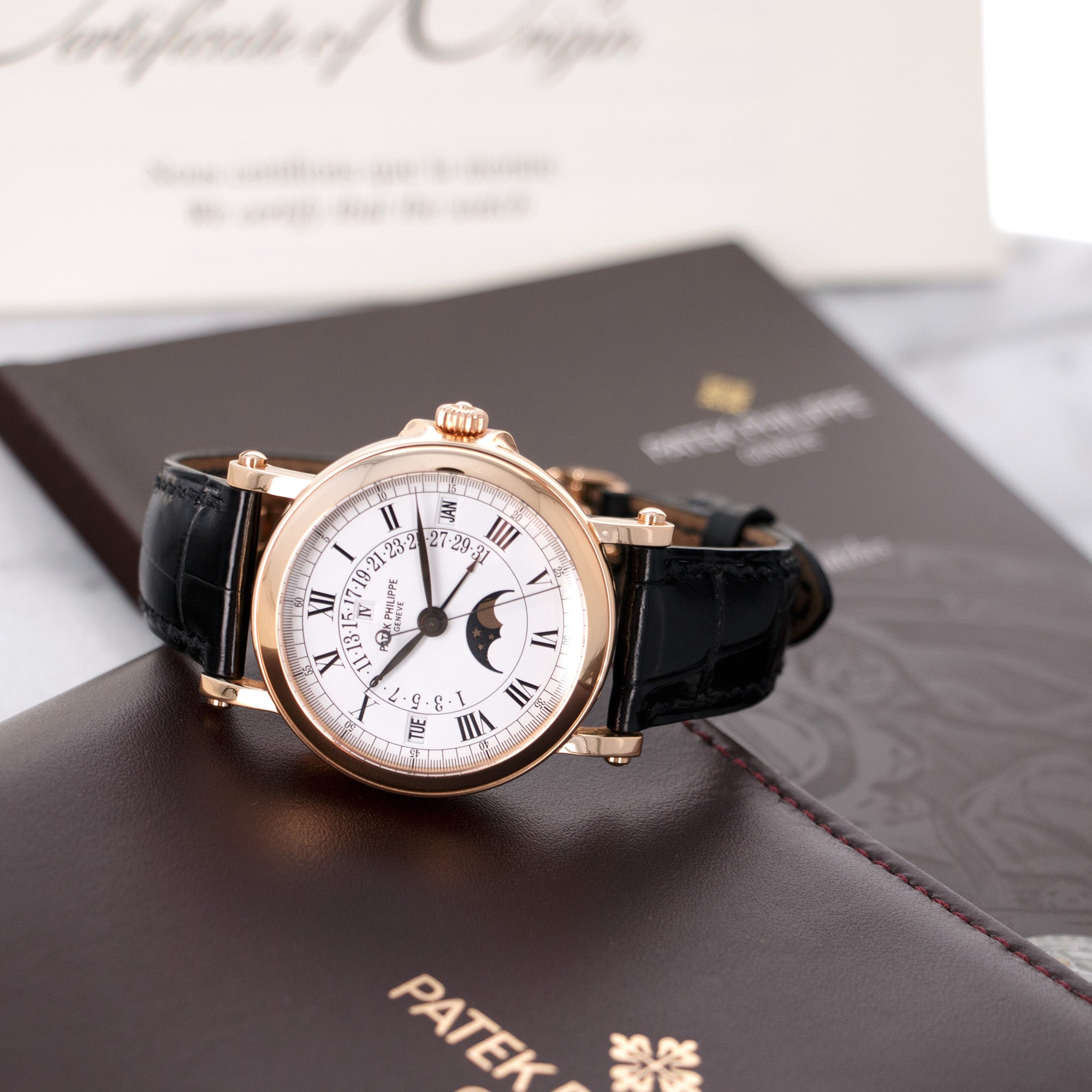 Patek Philippe - Patek Philippe Rose Gold Perpetual Calendar Retrograde Watch Ref. 5059 - The Keystone Watches