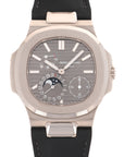 Patek Philippe - Patek Philippe White Gold Nautilus Moonphase Watch Ref. 5712 - The Keystone Watches