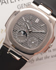 Patek Philippe - Patek Philippe White Gold Nautilus Moonphase Watch Ref. 5712 - The Keystone Watches