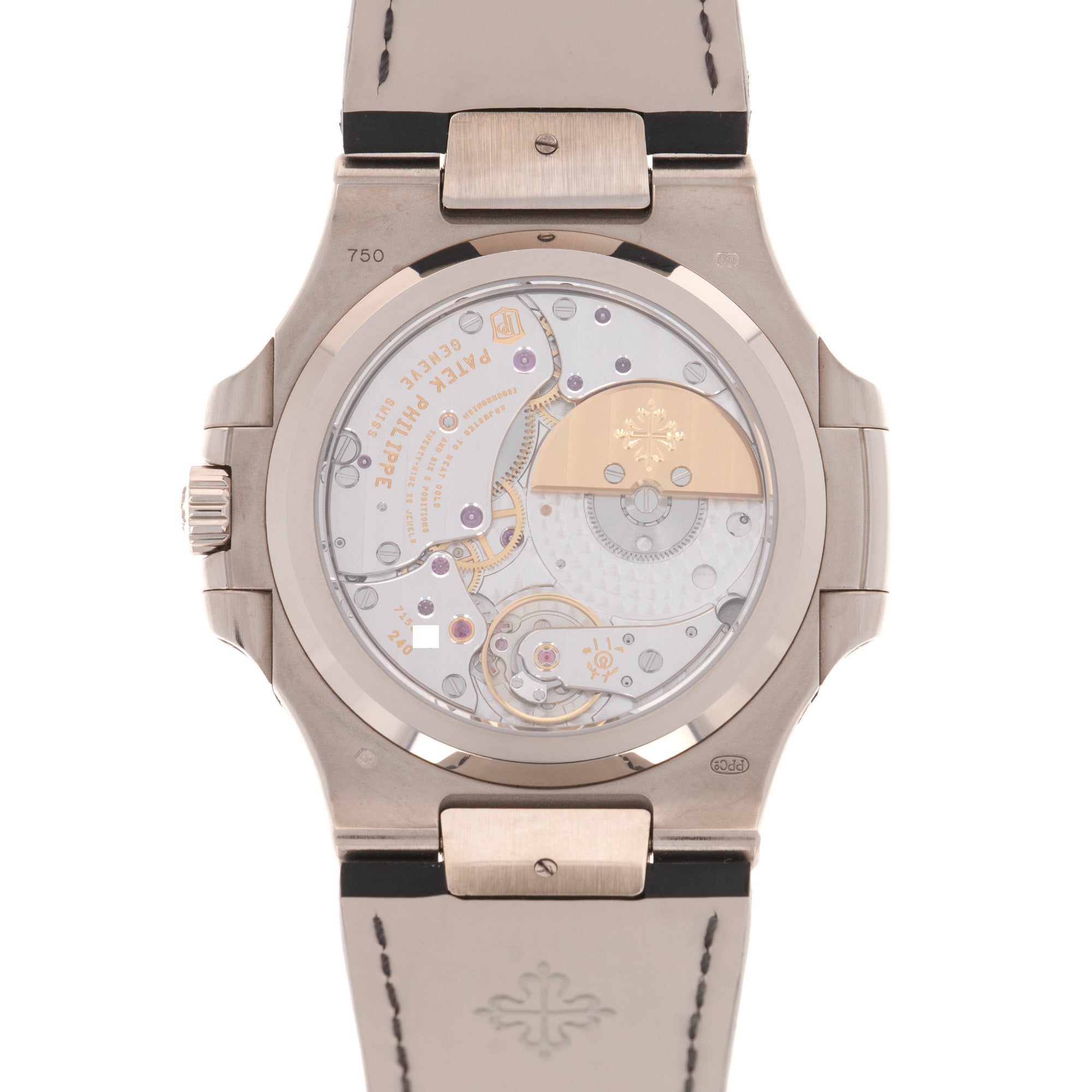 Patek Philippe - Patek Philippe White Gold Nautilus Moonphase Watch Ref. 5712 - The Keystone Watches