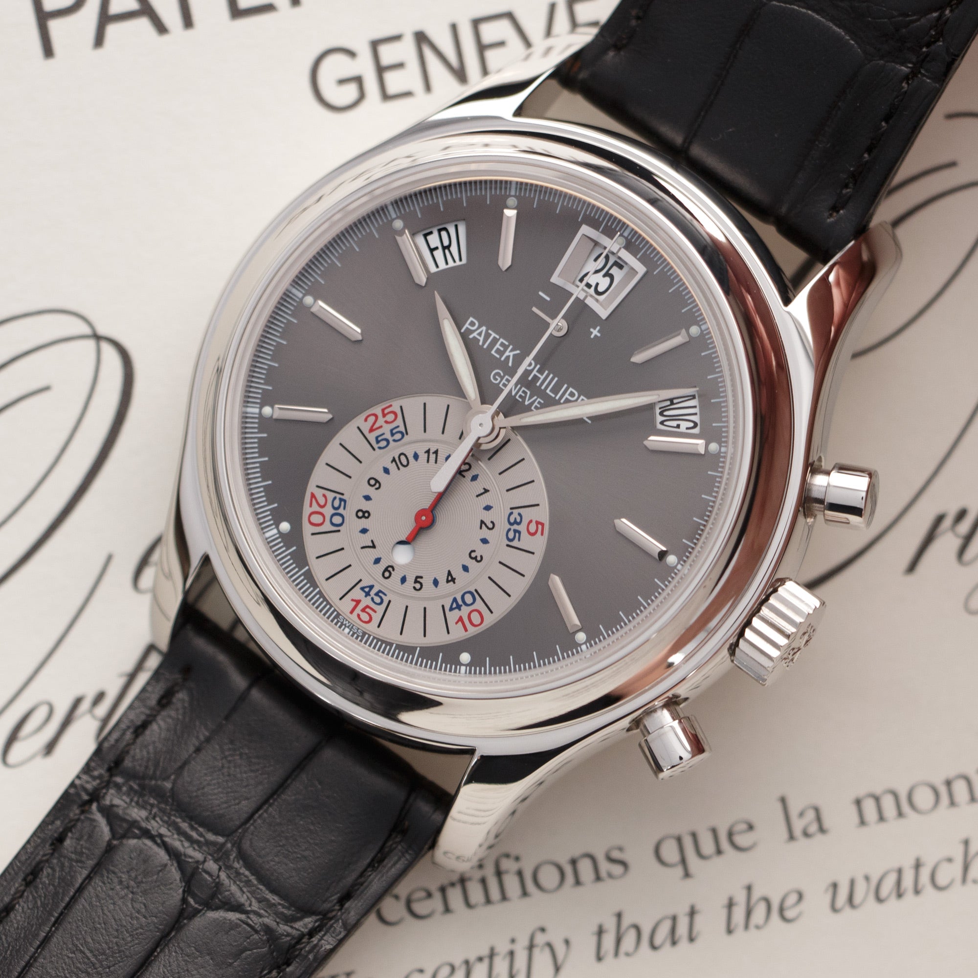 Patek Philippe - Patek Philippe Platinum Annual Calendar Chronograph Watch Ref. 5960 - The Keystone Watches