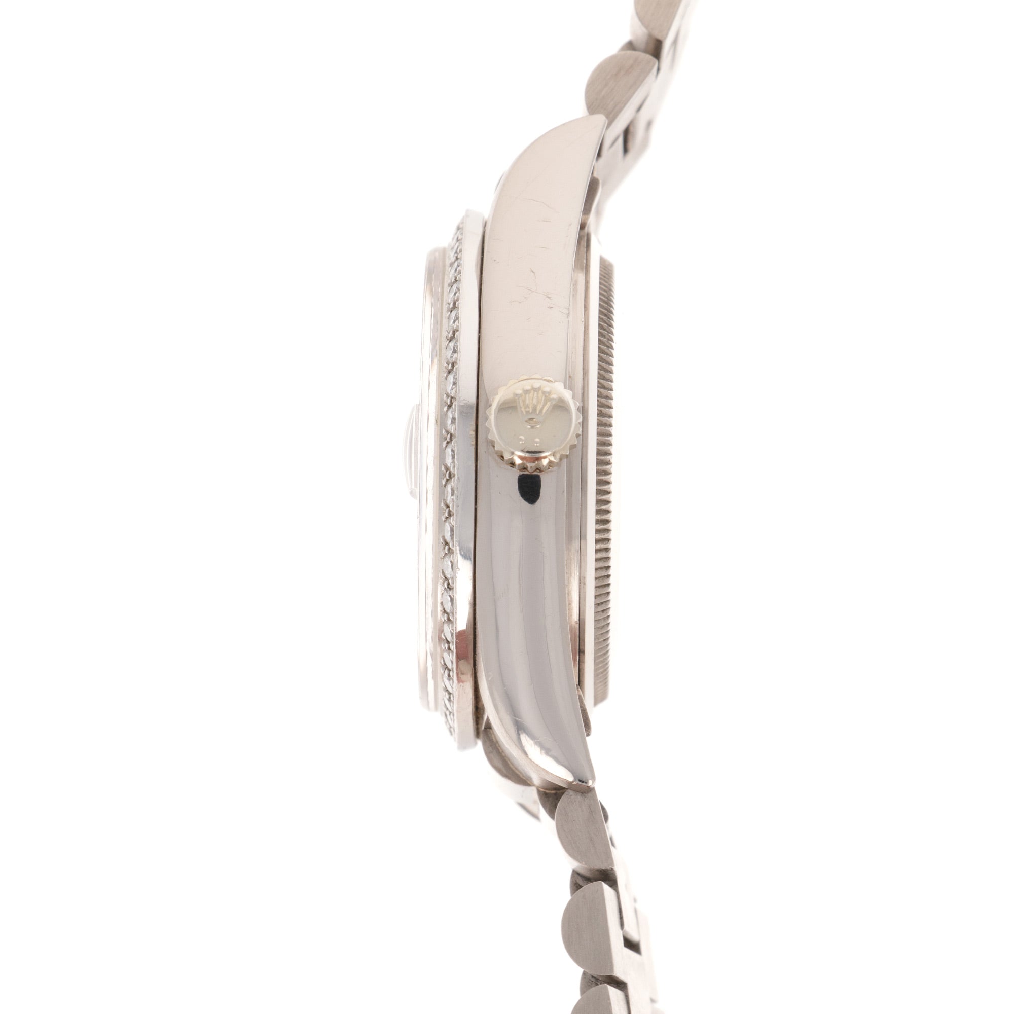 Rolex - Rolex White Gold Day-Date Diamond Watch Ref. 18049 - The Keystone Watches