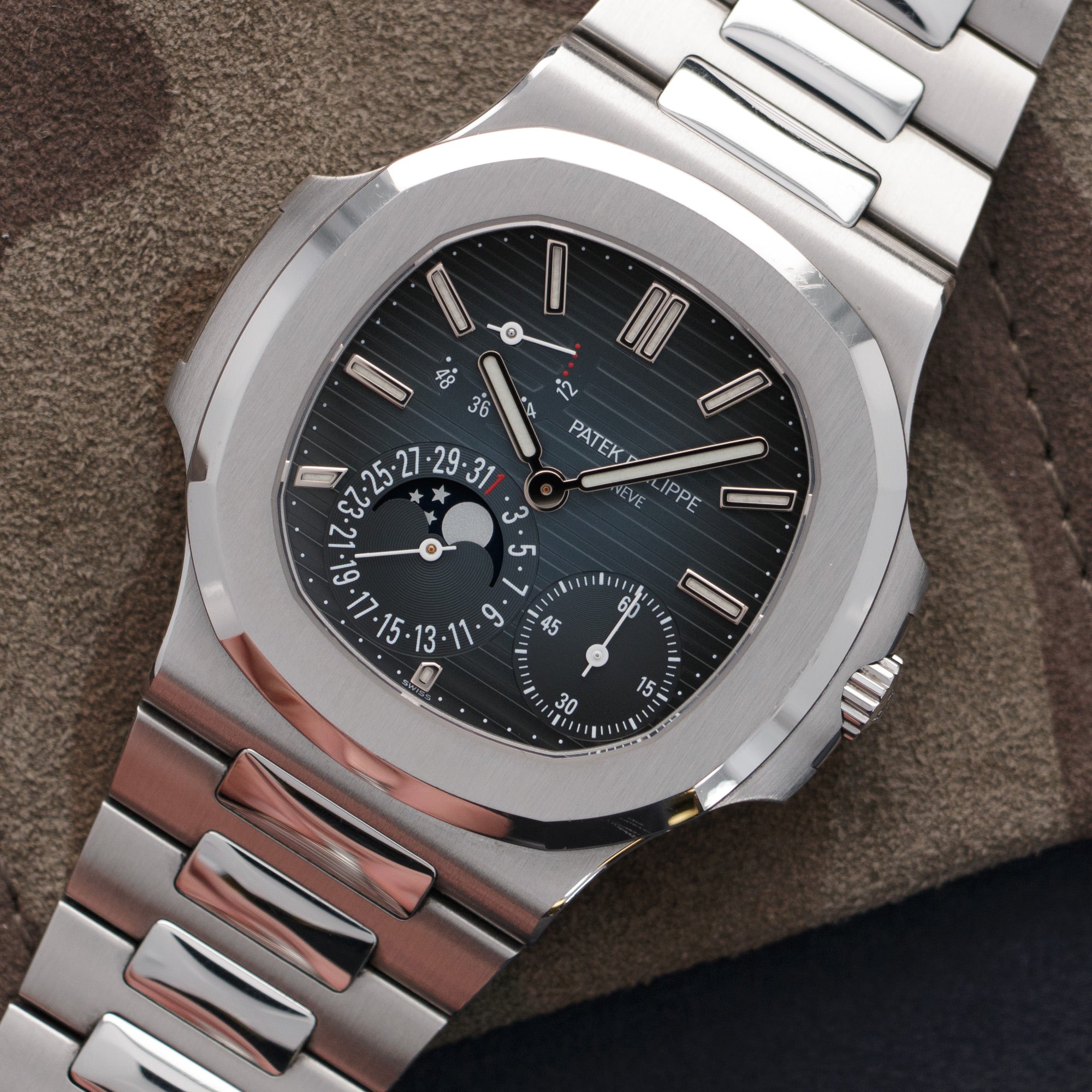 Patek Philippe - Patek Philippe Nautilus Moonphase Watch Ref. 5712 - The Keystone Watches