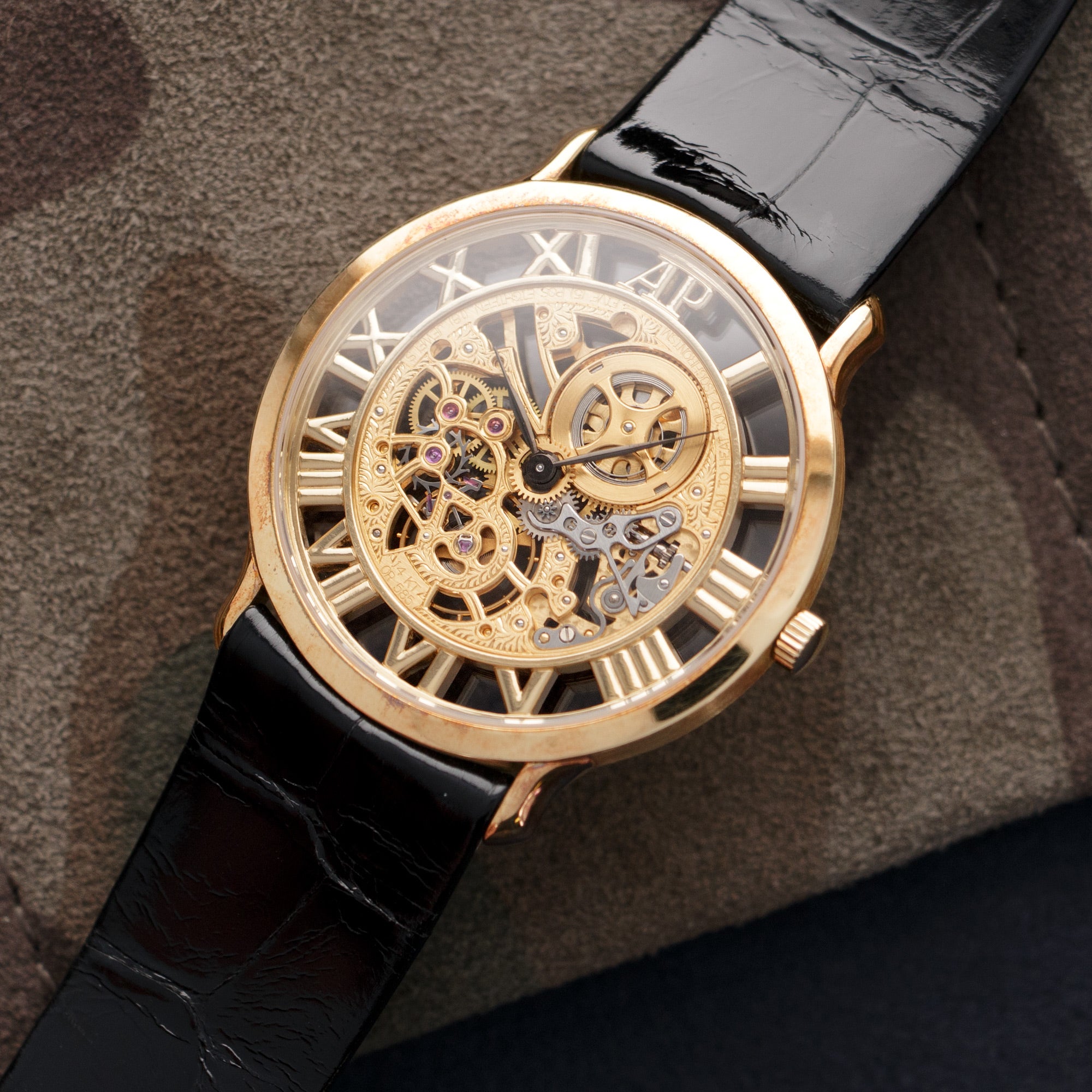 Audemars Piguet - Audemars Piguet Yellow Gold Skeletonized Watch - The Keystone Watches